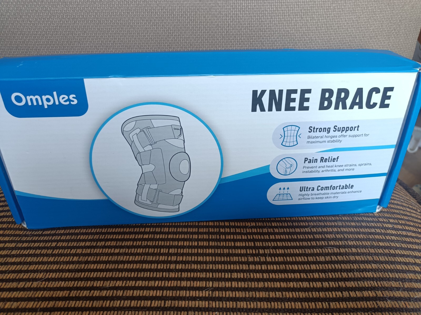 omples universal knee brace strong support pain relief and ultra comfortable