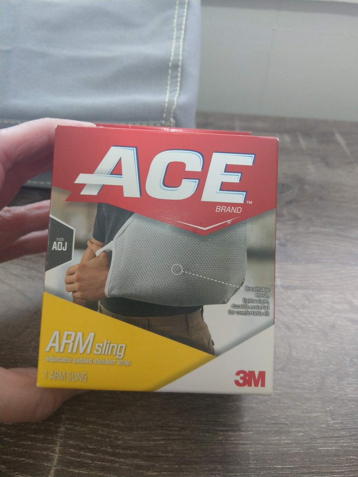 ACE Arm Sling One Size Adjustable Padded Shoulder Strap Breathable