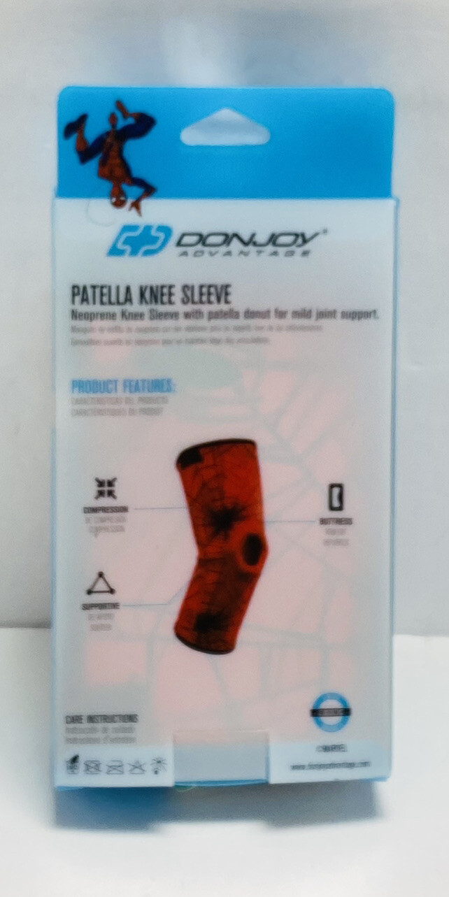 DonJoy Marvel Avengers Spider-Man Youth Neoprene Knee Sleeve Patella Donut