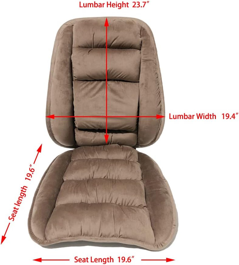 ALIBO Low Back Pain Relief Large Size Firm Lumbar Support and Nonslip Recliner C