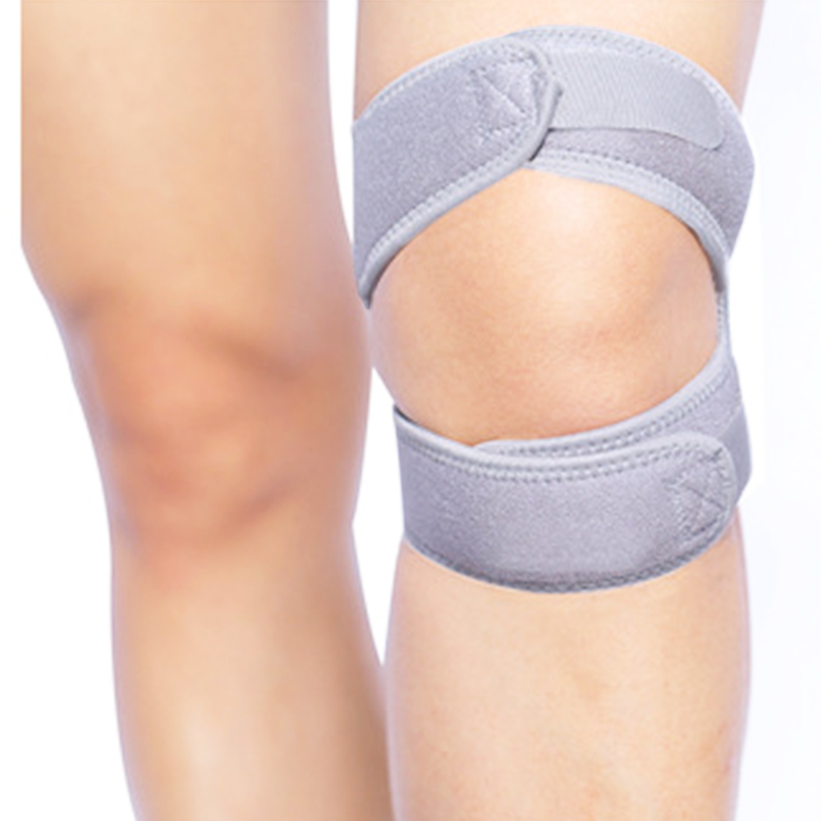 Silicone Patella Strap For Sports Pressure Relief Kneepad Shock Absorption LULS