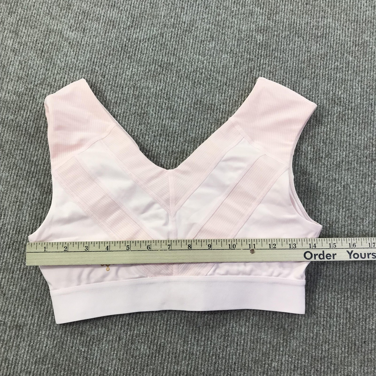 Tommie Copper Shoulder Support Bra Medium Pink Zip Front Copper Znergy Women M