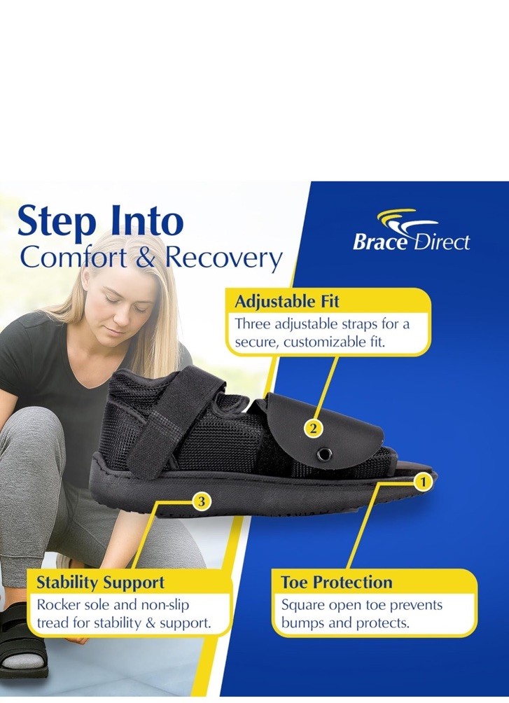 Op Shoes – Adjustable Medical Support Foot Injuries Fractures Size M (Women 7.5