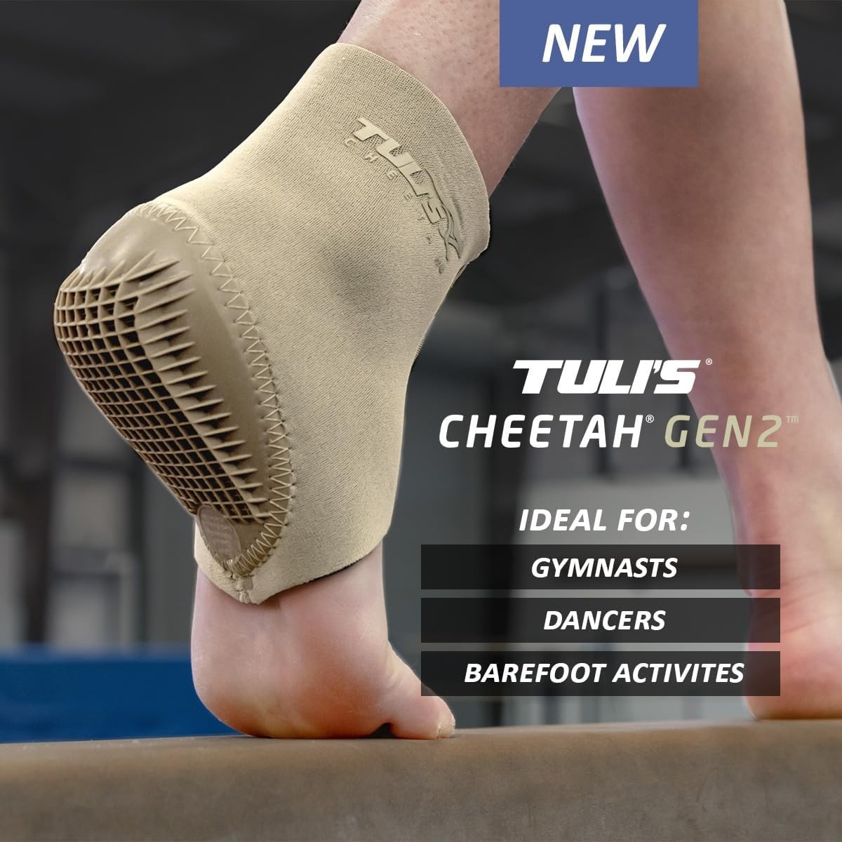 Tuli’S Cheetah Heel Cup with Compression Sleeve for Sever’S Disease and Heel Pai