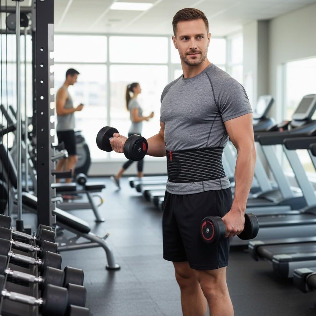 Umbilical Hernia Belt for Men and Women – Abdominal Support Binder with Compr…