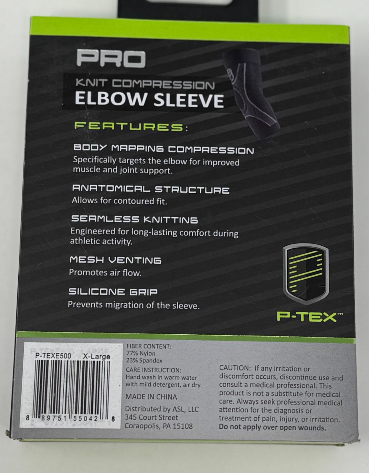 P-TEX ** ELBOW SLEEVE ** X- LARGE ” P-TEXE500 “