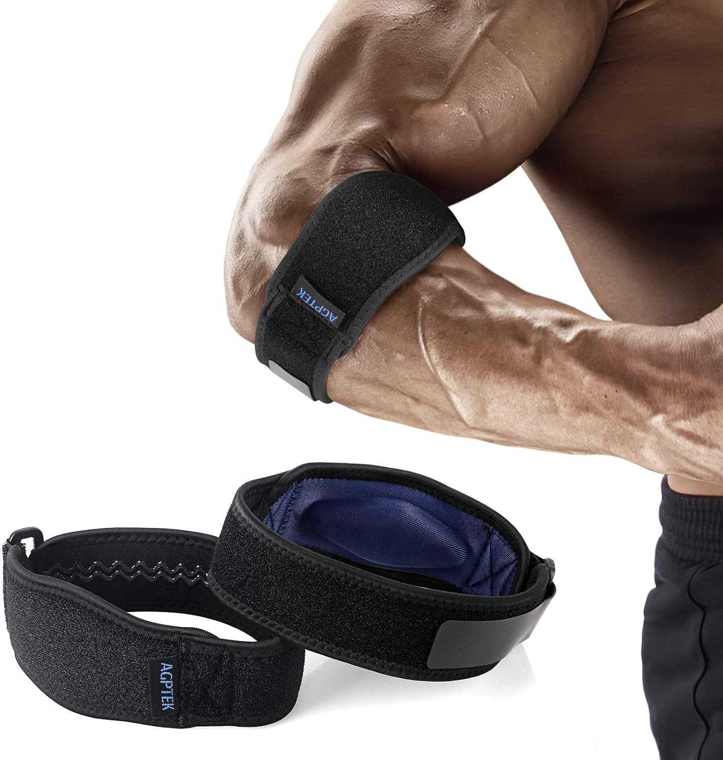 Elbow Brace Strap for Tennis Golfers Elbow Support Adjustable Men Women Sports