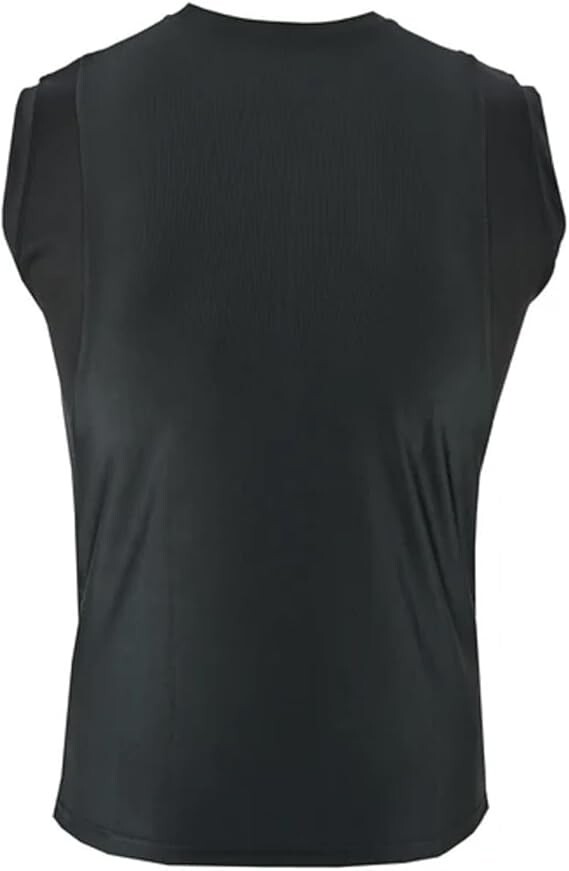 LVAD Tank Top Sleeveless Black T-Shirt for HeartMate Ultrathin Mesh for Safety