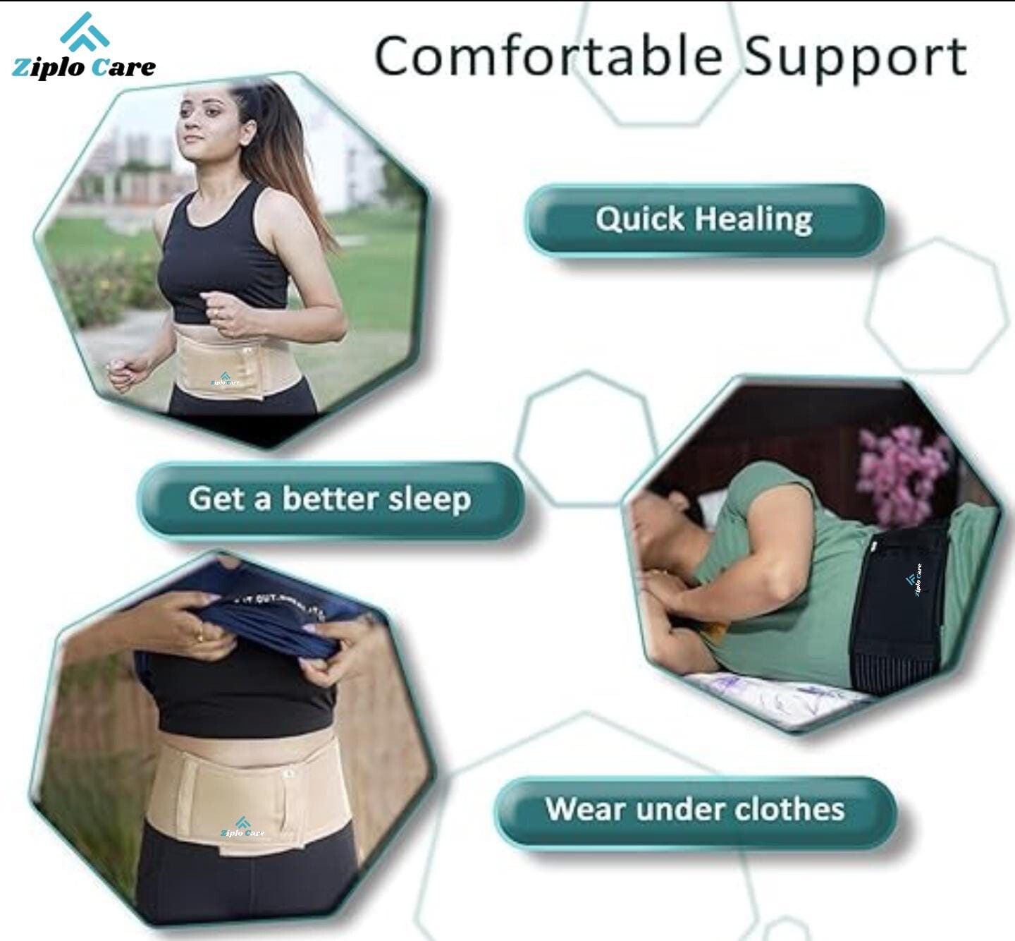 Umbilical New Hernia Belt for Men and Women/Abdominal Support padded Binder belt