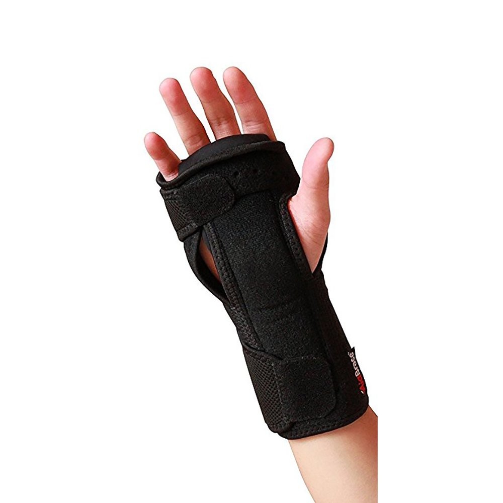 Feisuo 1 Pair Night Wrist Sleep Support Brace – Fits Both Hands Small, Black