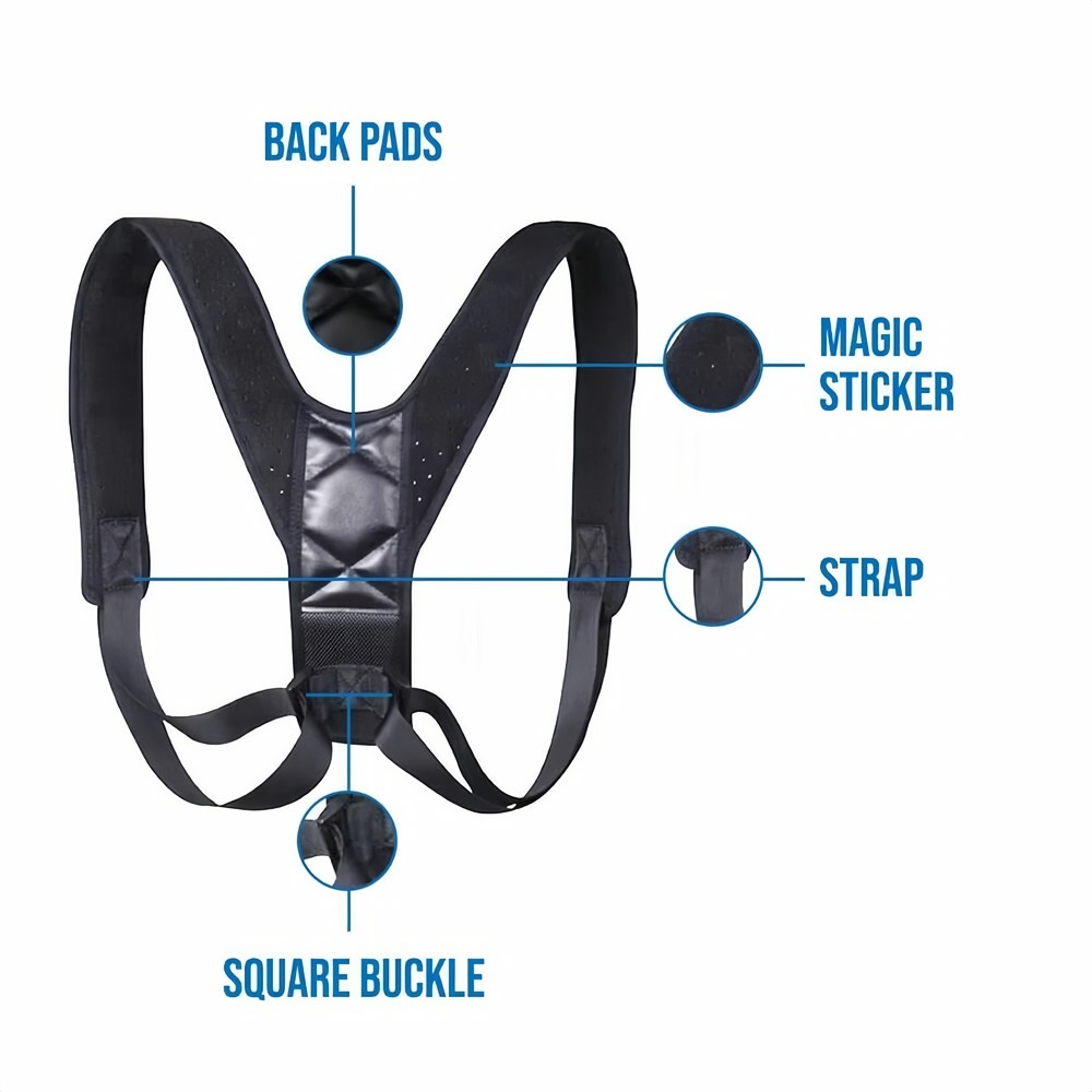 Back Brace Posture Corrector Women Men Shoulder Straightener Adjustable Support