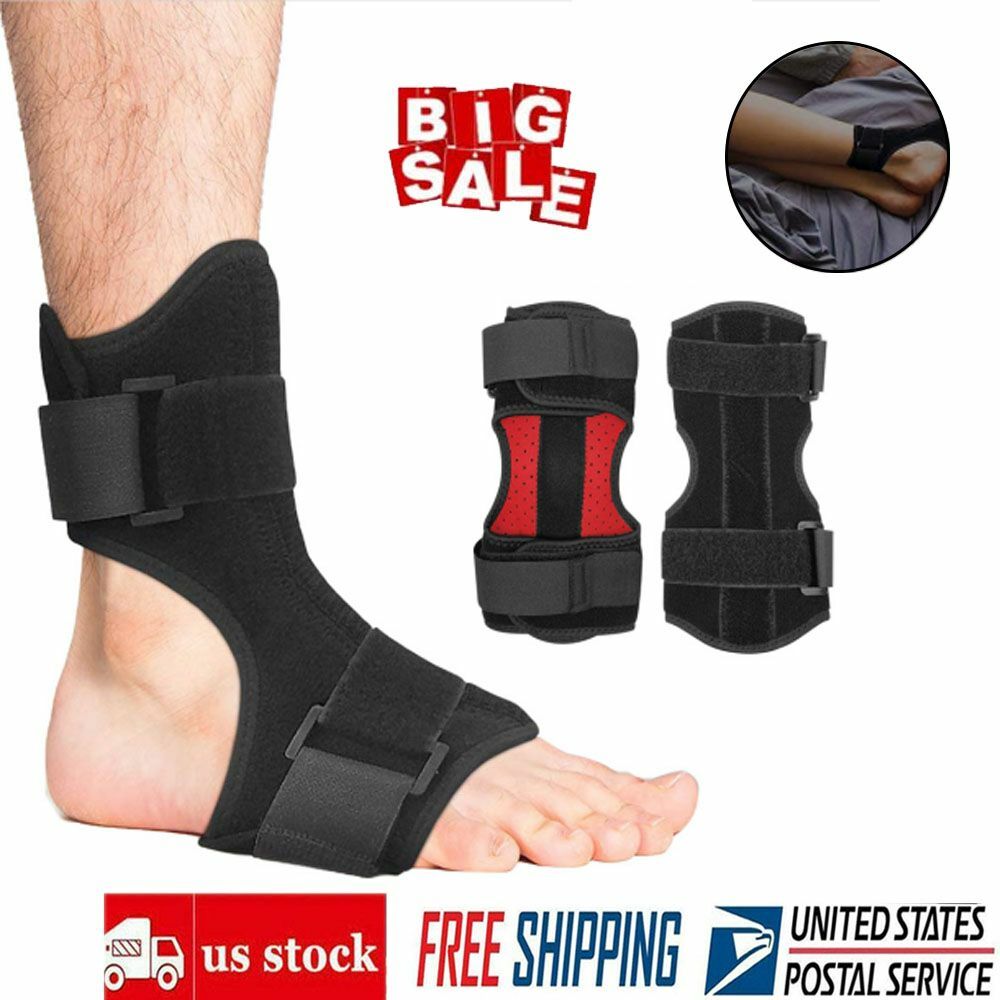 Night Splint Foot Drop Support Ankle Brace Orthosis Plantar Fasciitis Correction