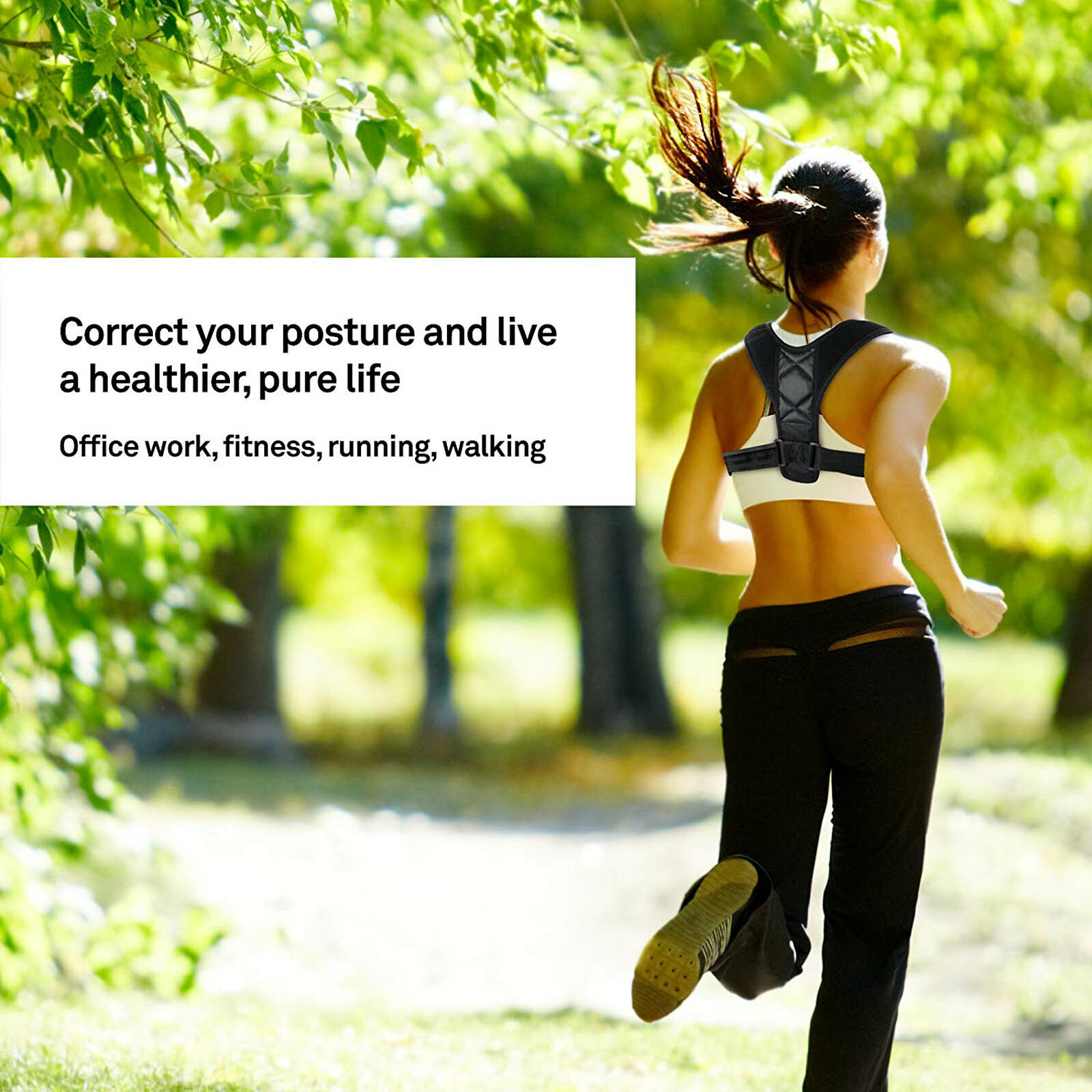 Lightweight Cool Shoulder Back Posture Support Corrector Invisible Under Clothes