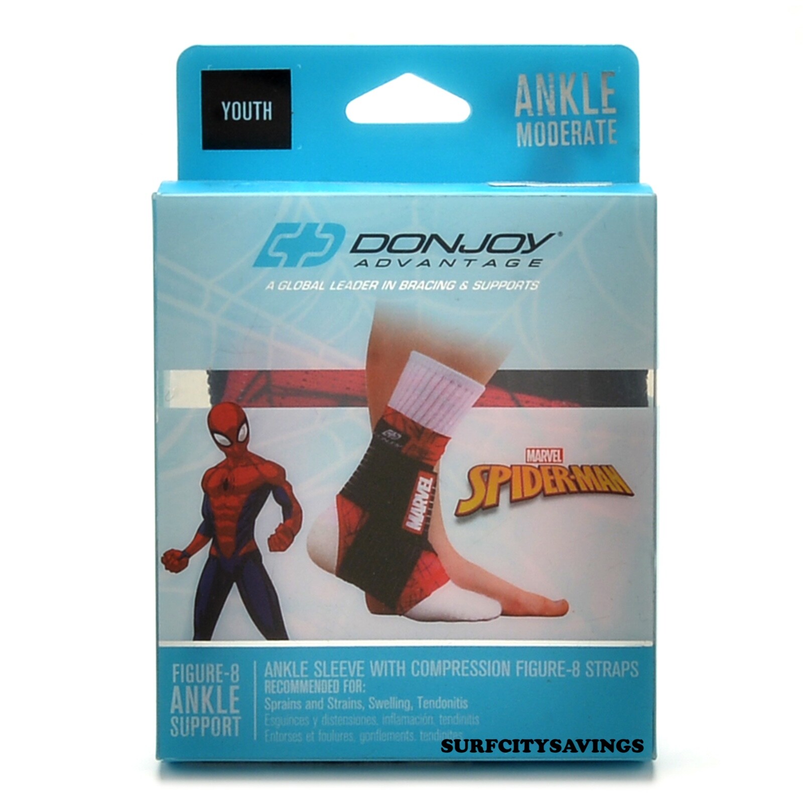 Marvel AVENGERS Figure – 8 Ankle Support YOUTH MSRP $19.99 Spiderman