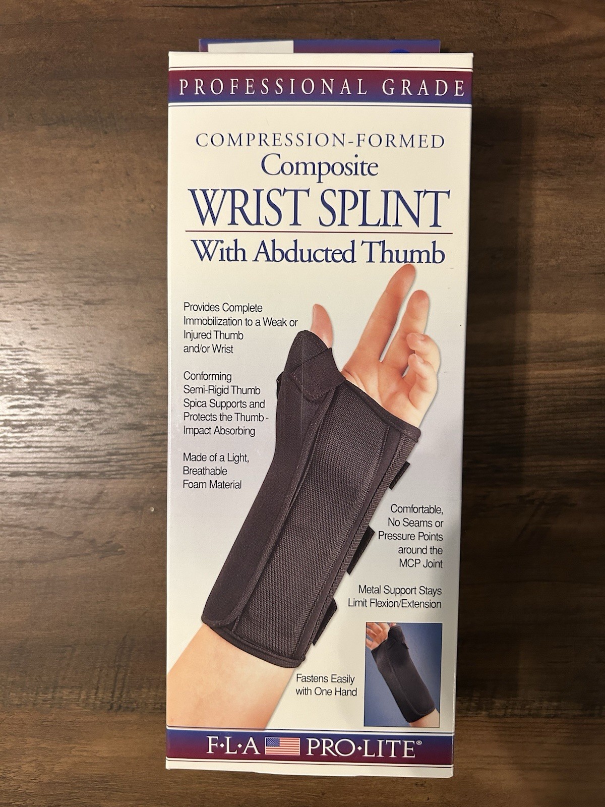 Wrist Brace Left Hand Small Black 5 1/2- 6-1/2