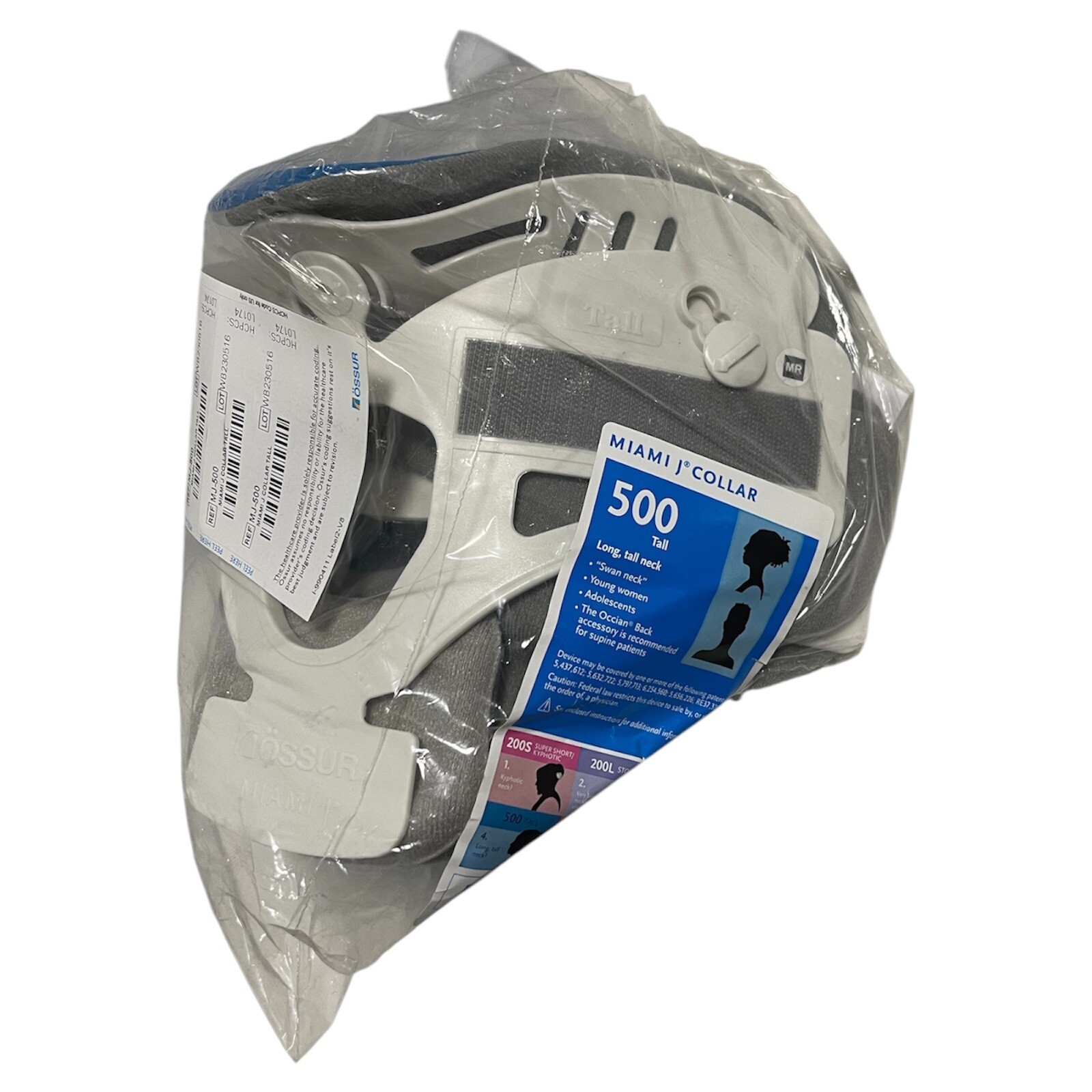 Ossur Miami J Cervical Collar Immobilizer, Short MJ-500 – Long Tall Neck