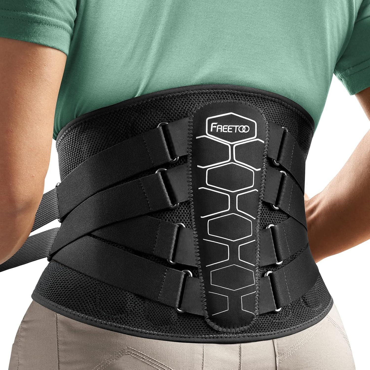 Back Brace for Lower Back Pain Relief with Pulley System,Lumbar Support Belt for