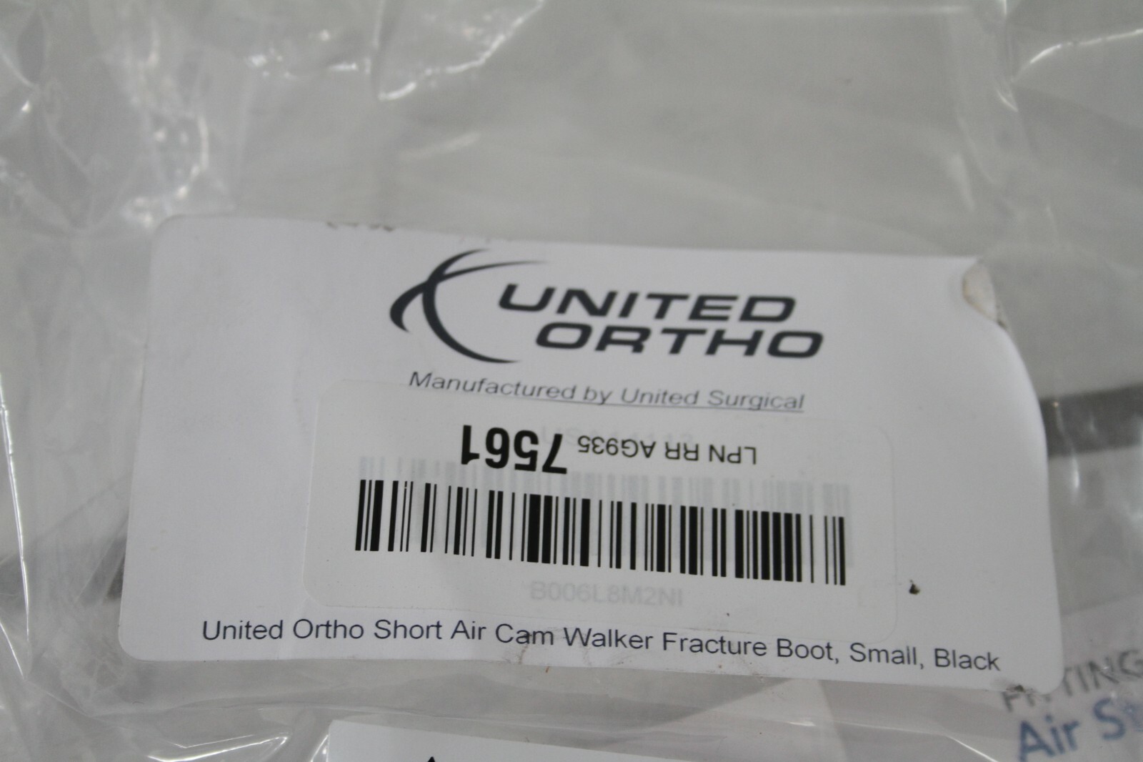 United Ortho Short Air Cam Walker Fracture Boot, SM/Med with 3 Pads 14113
