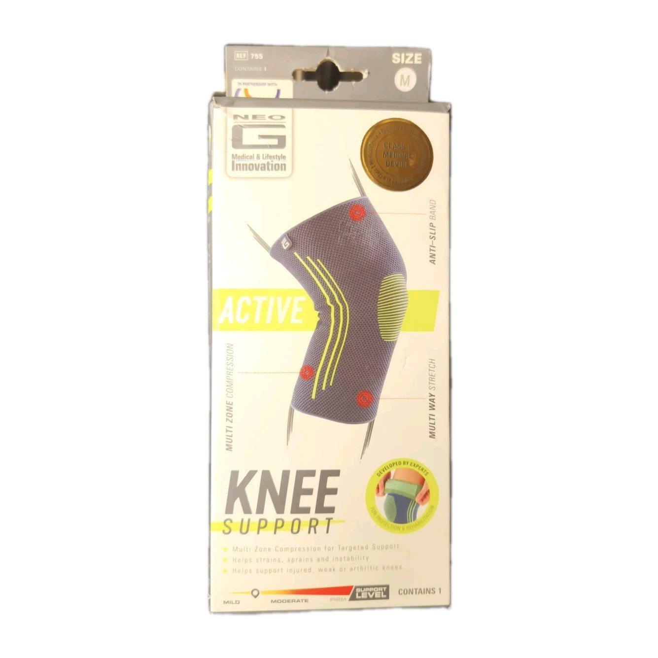 Neo G Active Knee Support Size Medium Mild Support Level