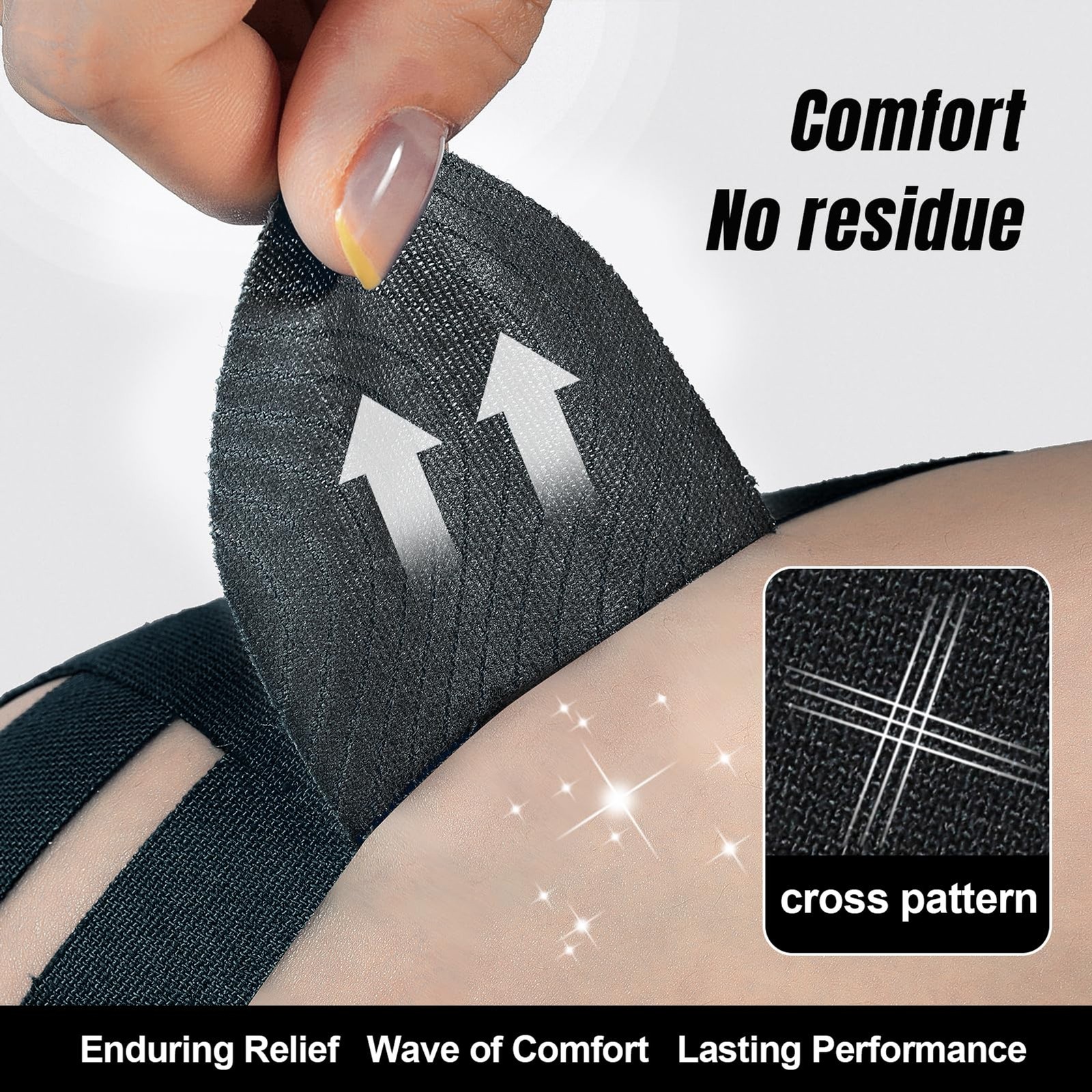 10 PCS Waterproof Kinesiology Tape for Shoulders/Knees,Precut Strips for Knee Pa