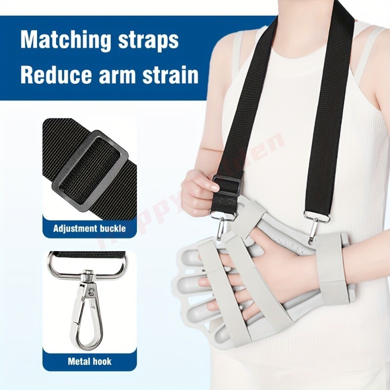 Adjustable Finger Orthotics Splint Extended Hand Support Hook-and-Loop Closure