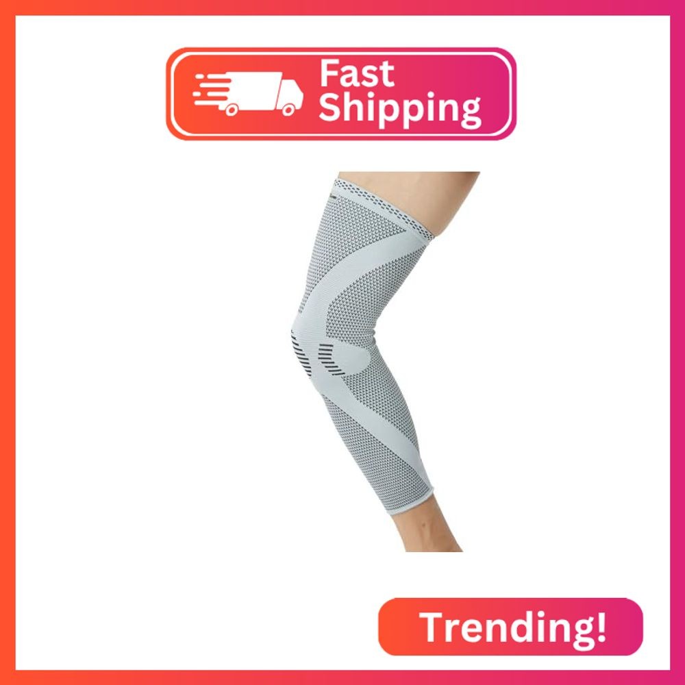 NeoTech Care Knee & Leg Support Brace – Breathable (Gray Color, Size XL, 1 Unit)