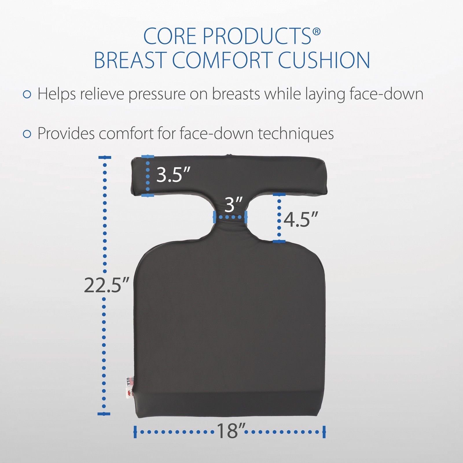 Core Products Breast Comfort Cushion Positioning Massage Bolster Easy To Clean