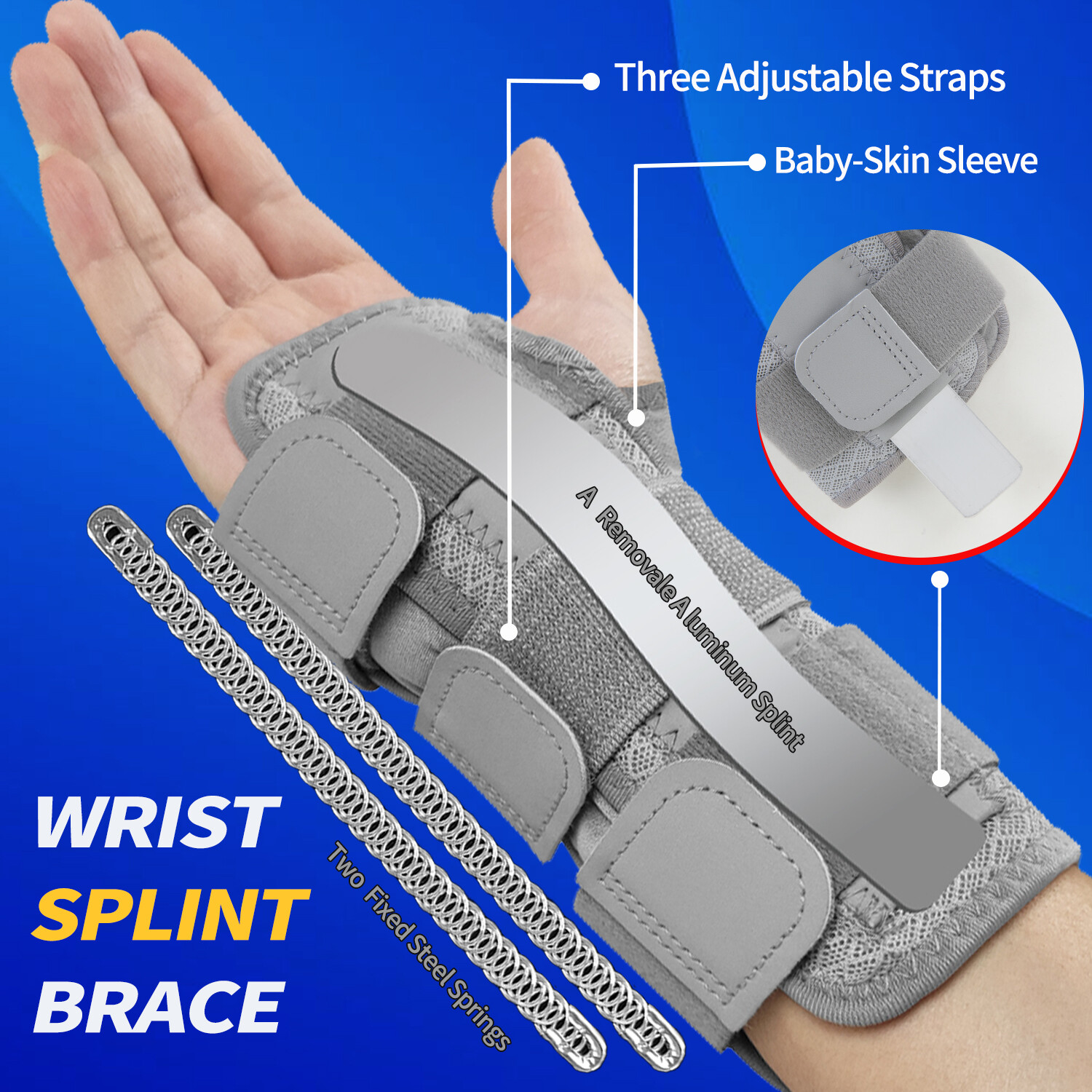 Left Right Wrist Support Hand Splint Brace Arthritis Carpal Tunnel Sprain Sports