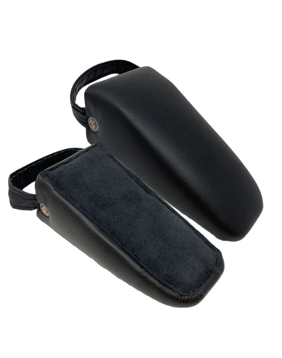 Pelvic Sacral SOT Blocks Non Slip Base 1 Pair Upholstered Black