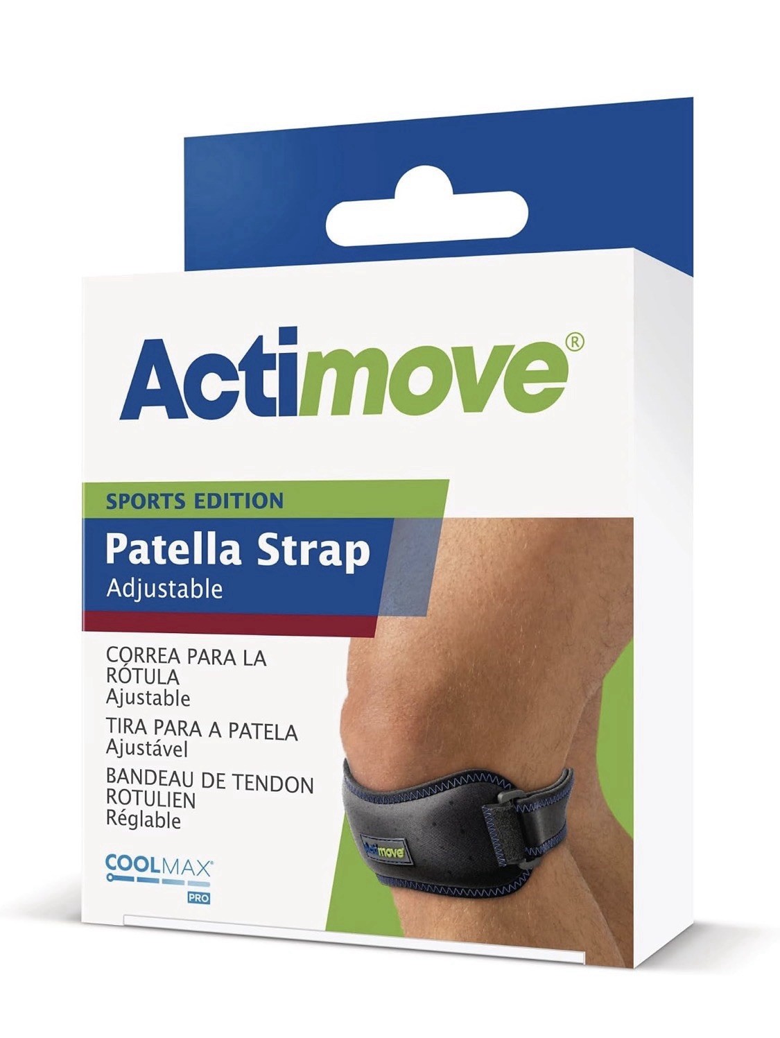 Actimove Sports Edition 2PK Patella Strap Adjustable with COOLMAX AIR