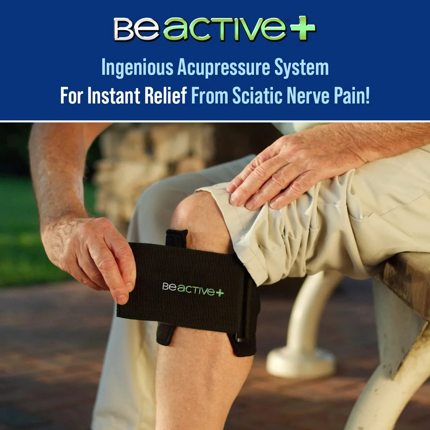 BeActive PLUS Instant Relief Acupressure Calf Brace for Sciatic Nerve Pain – NEW