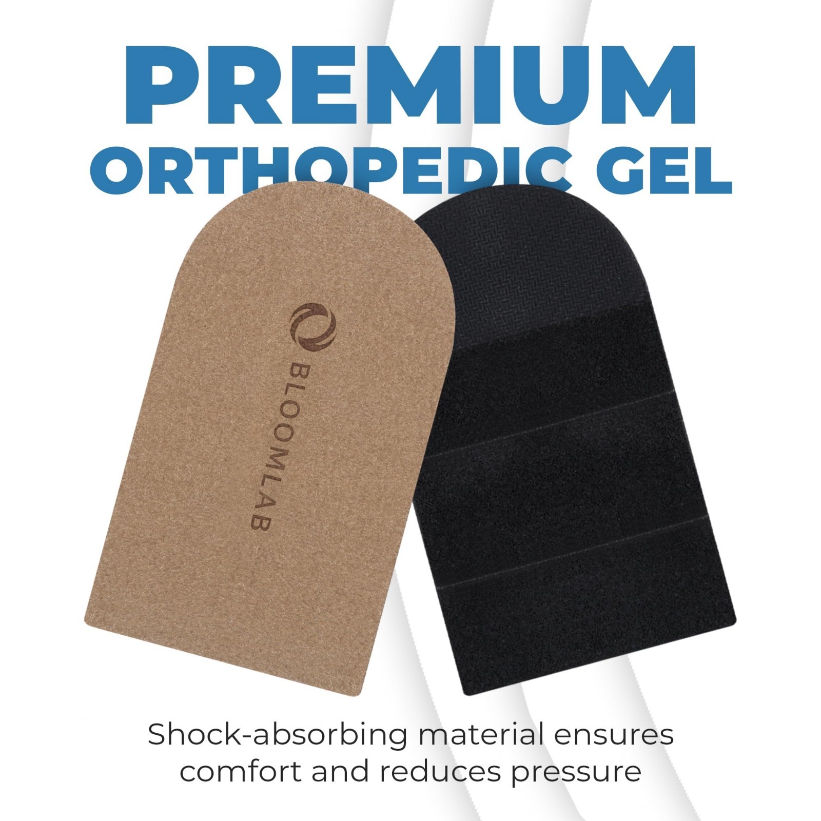 Adjustable Orthopedic Heel Lift Inserts – 3-Layer Rubber Pads for Pain Relief &