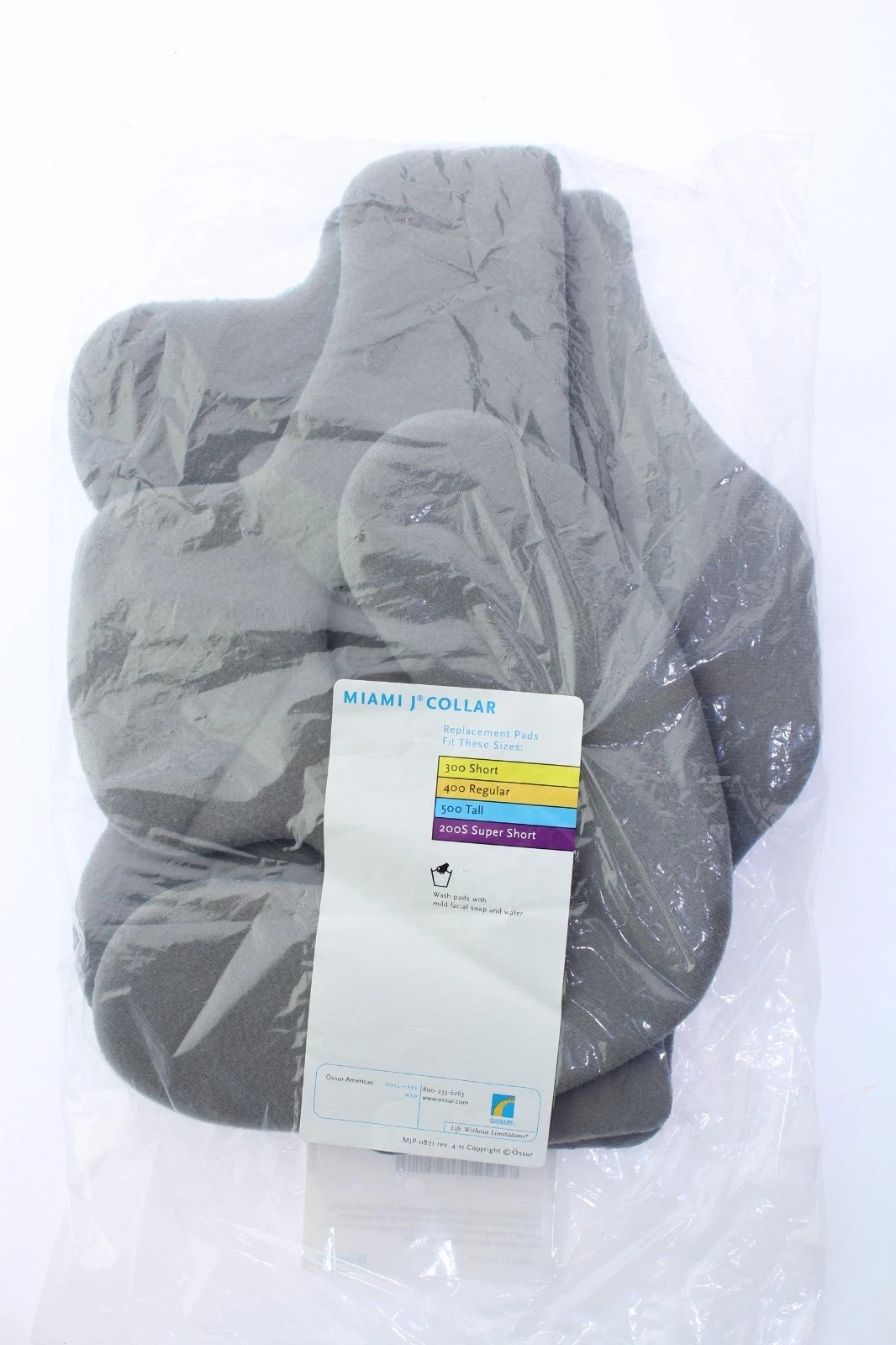 NEW / OSSUR MJP-100 Miami J Collar Adult Standard Universal Replacement Pad Set