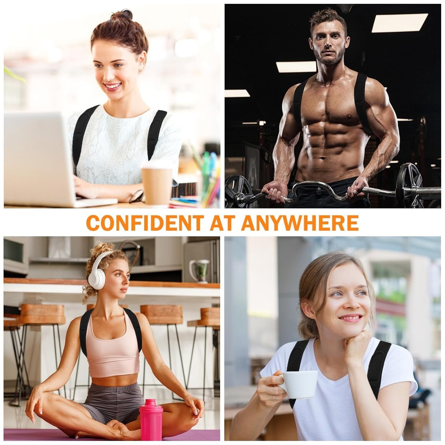 Adjustable Posture Corrector Brace for Women Men Back Shoulder Support Strap Aid