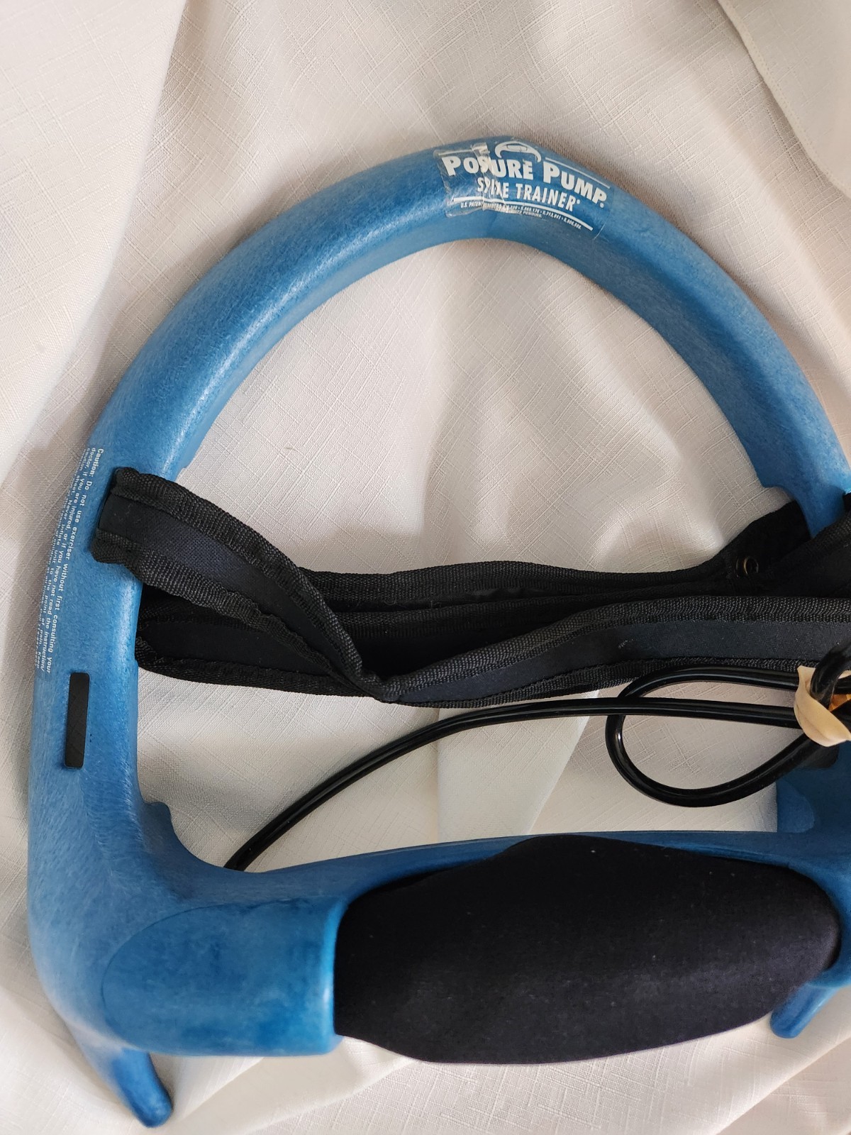 Posture Pump Spine Trainer Neck Traction Device USA Blue