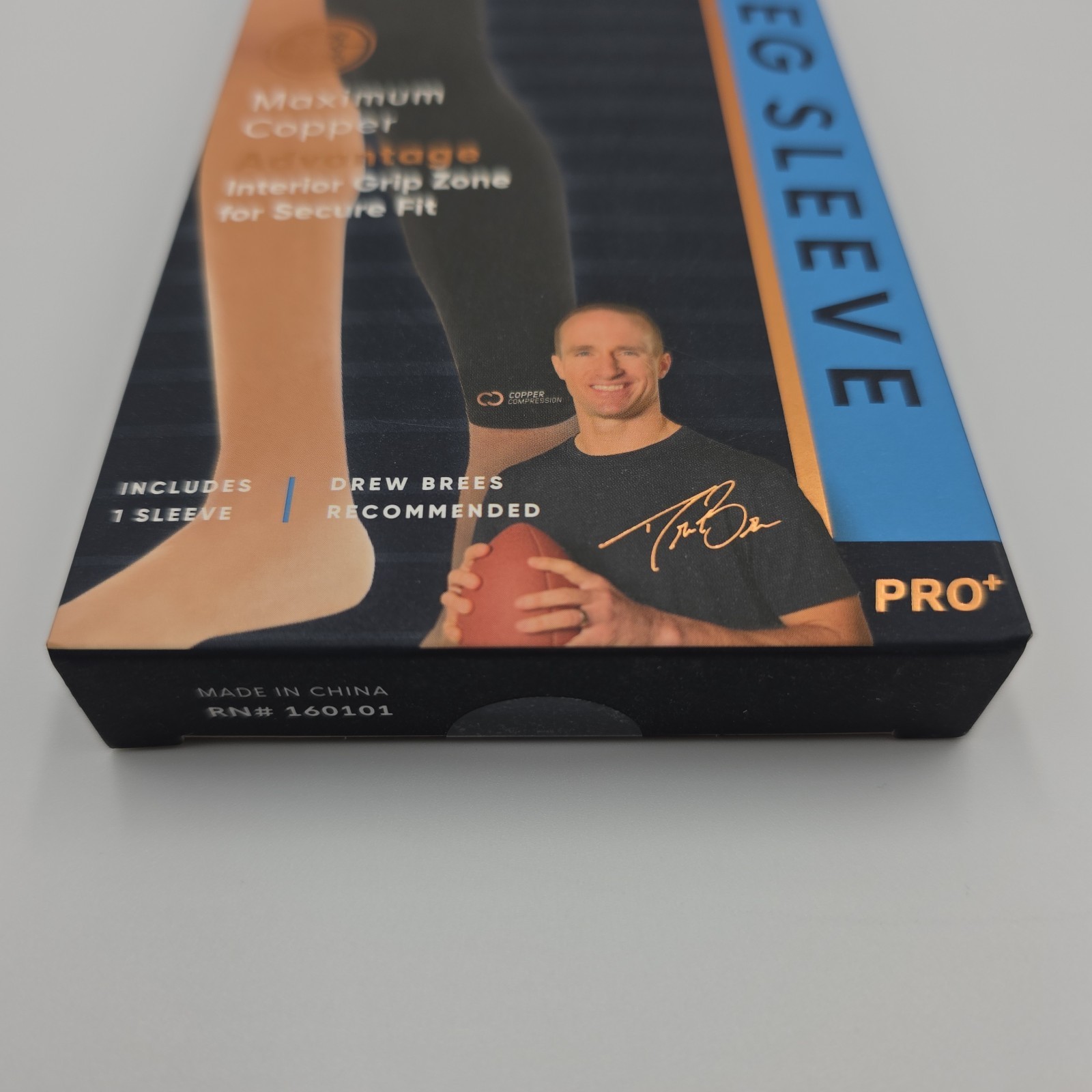 Copper Compression Pro+ Full Leg Sleeve Black Size S/M ( 2 Sleeves Total)