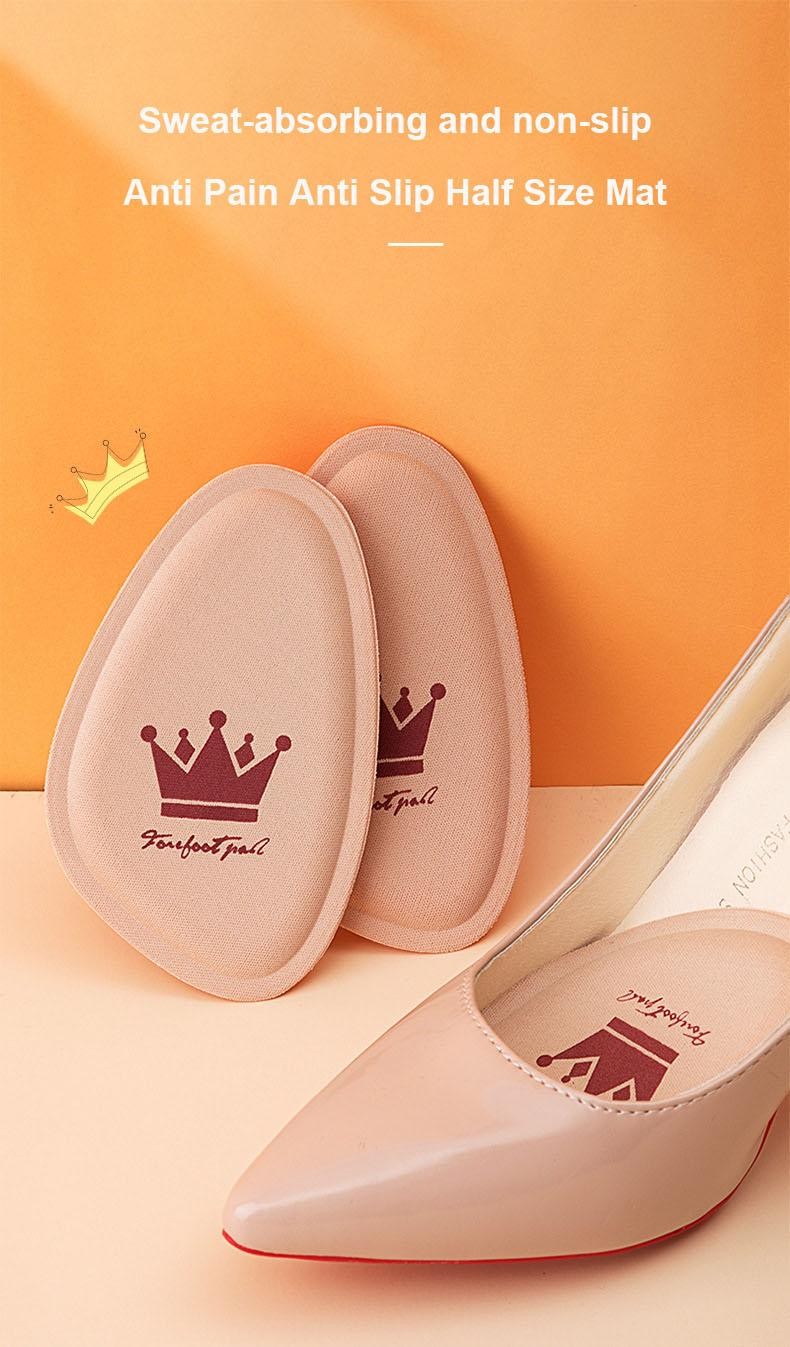 6PCS Forefoot Pads Women Pain Relief Insoles Non Slip Breathable Shoe Inserts