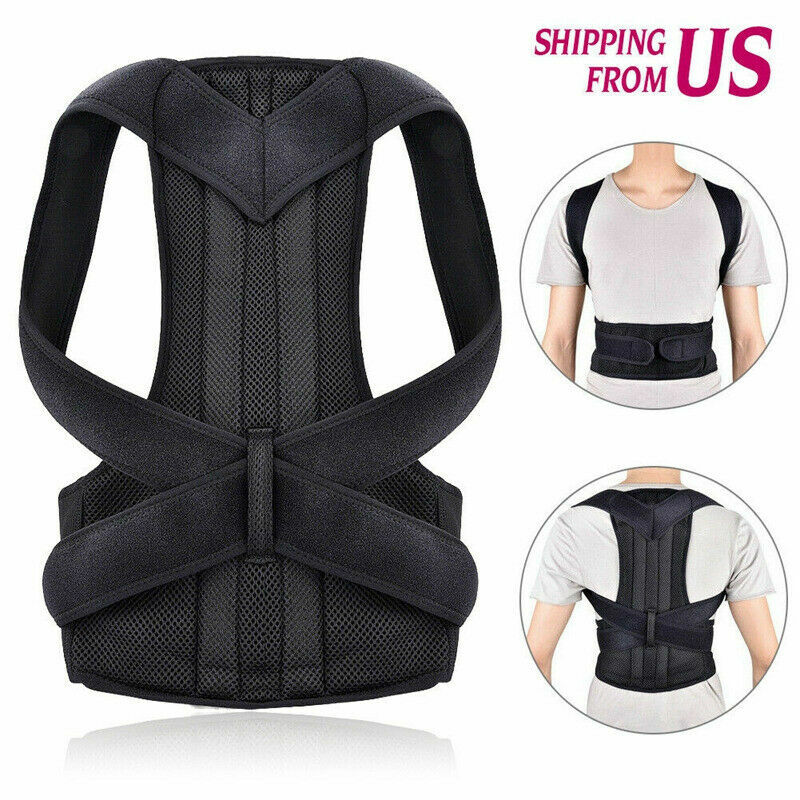 Heavy Duty Lift Lumbar Lower Back Waist Support Belt Brace Suspenders for Work