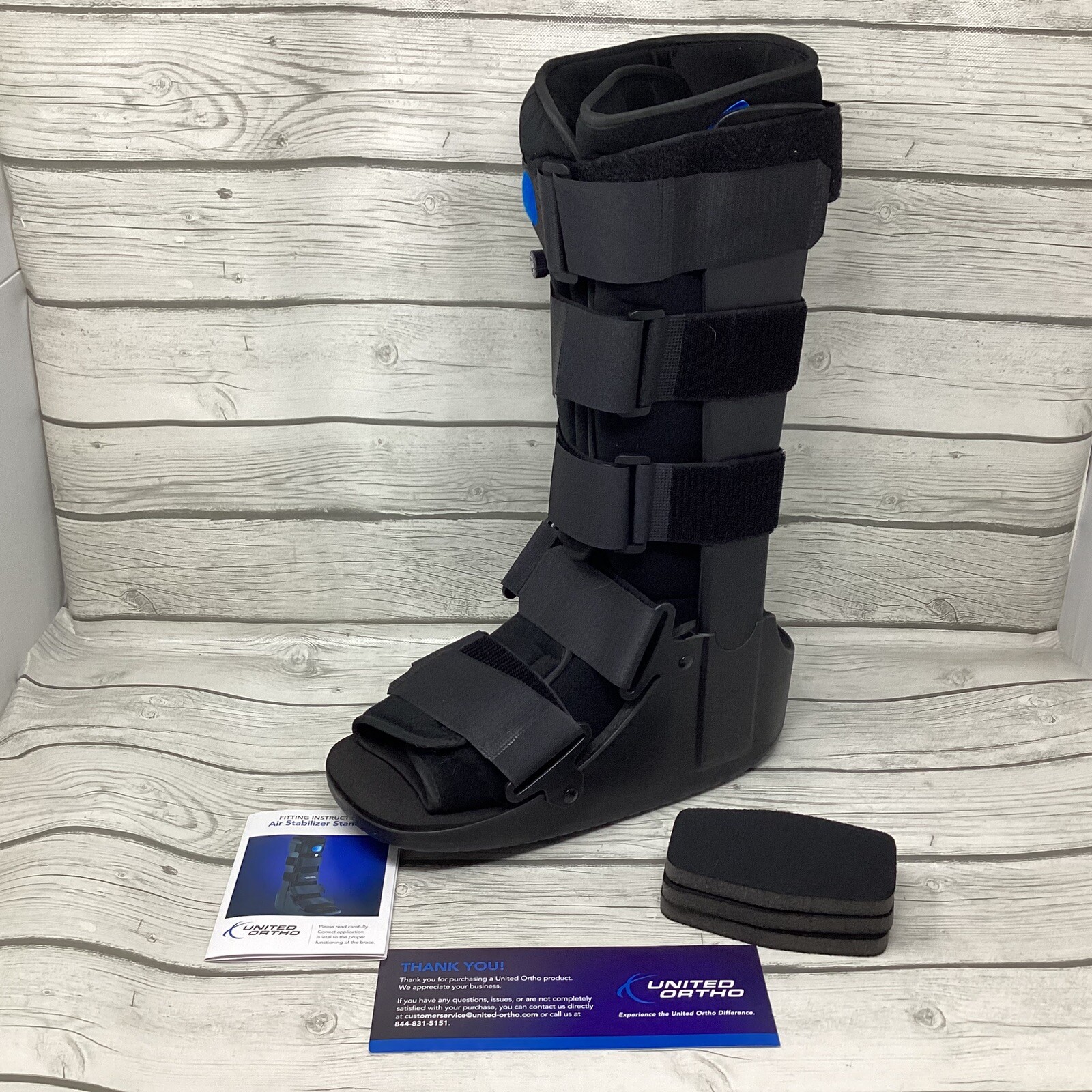 United Ortho Air Cam Walker Fracture Tall Boot Large Black Universal Right Left