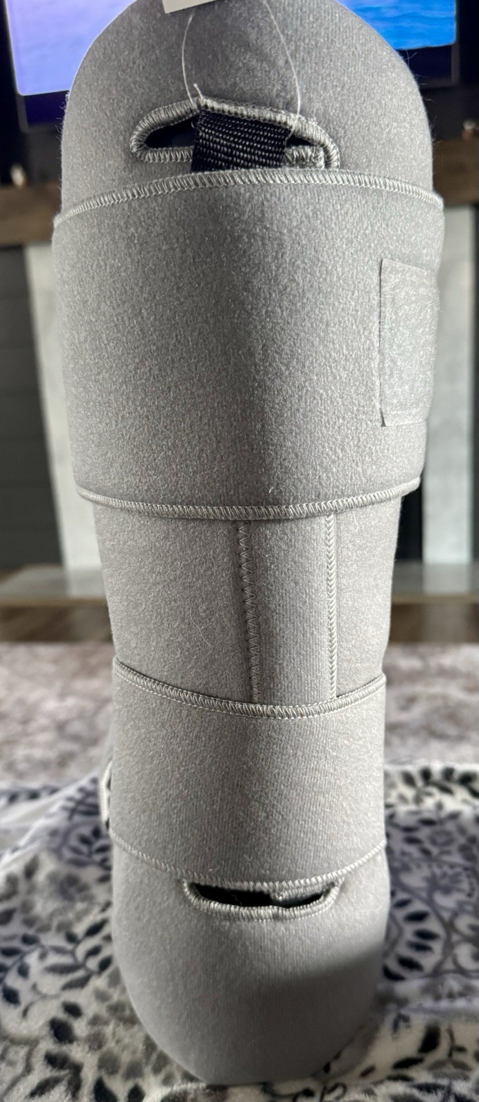 Vive Soft Night Splint Plantar Fasciitis Foot Brace Large Gray Adjustable