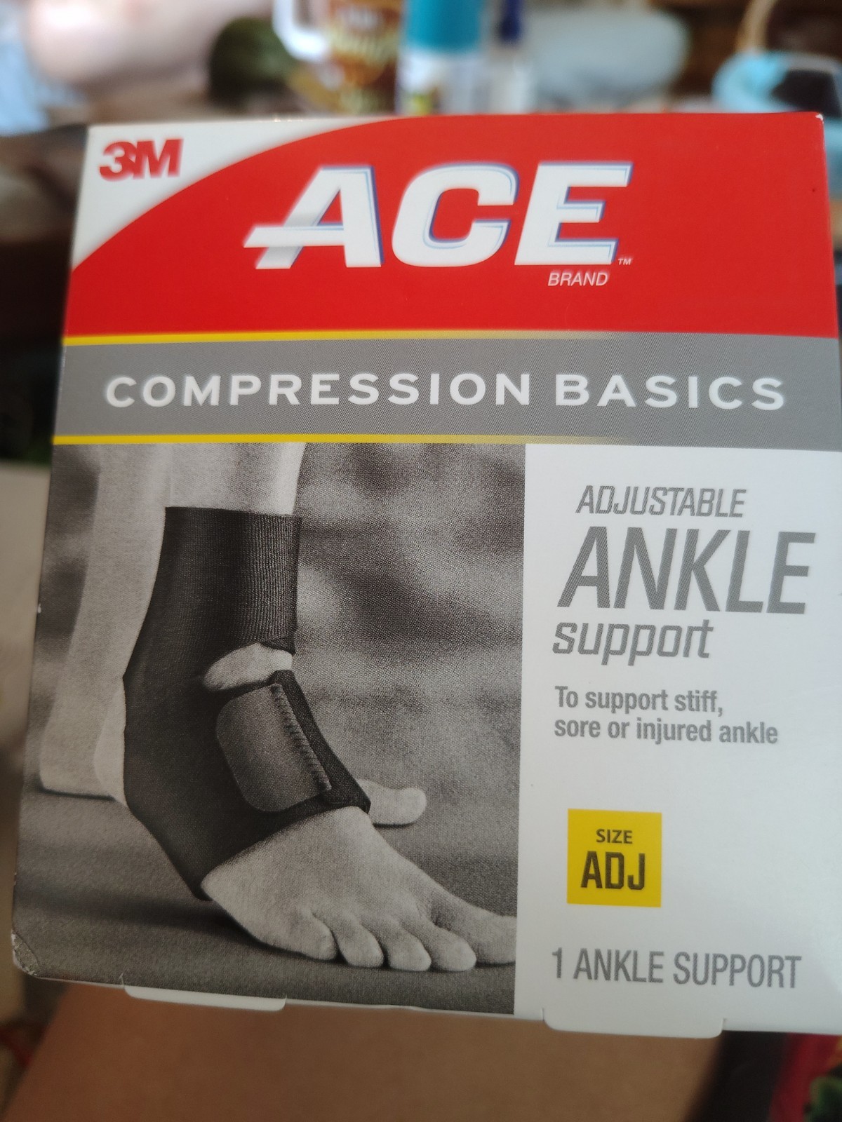 ACE Compression Adjustable Ankle Support Neoprene Left or Right Foot New in Box
