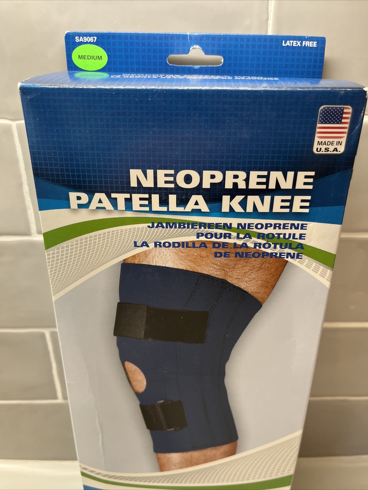 SportAid MEDIUM Neoprene Patella Knee Brace Blue BRAND NEW