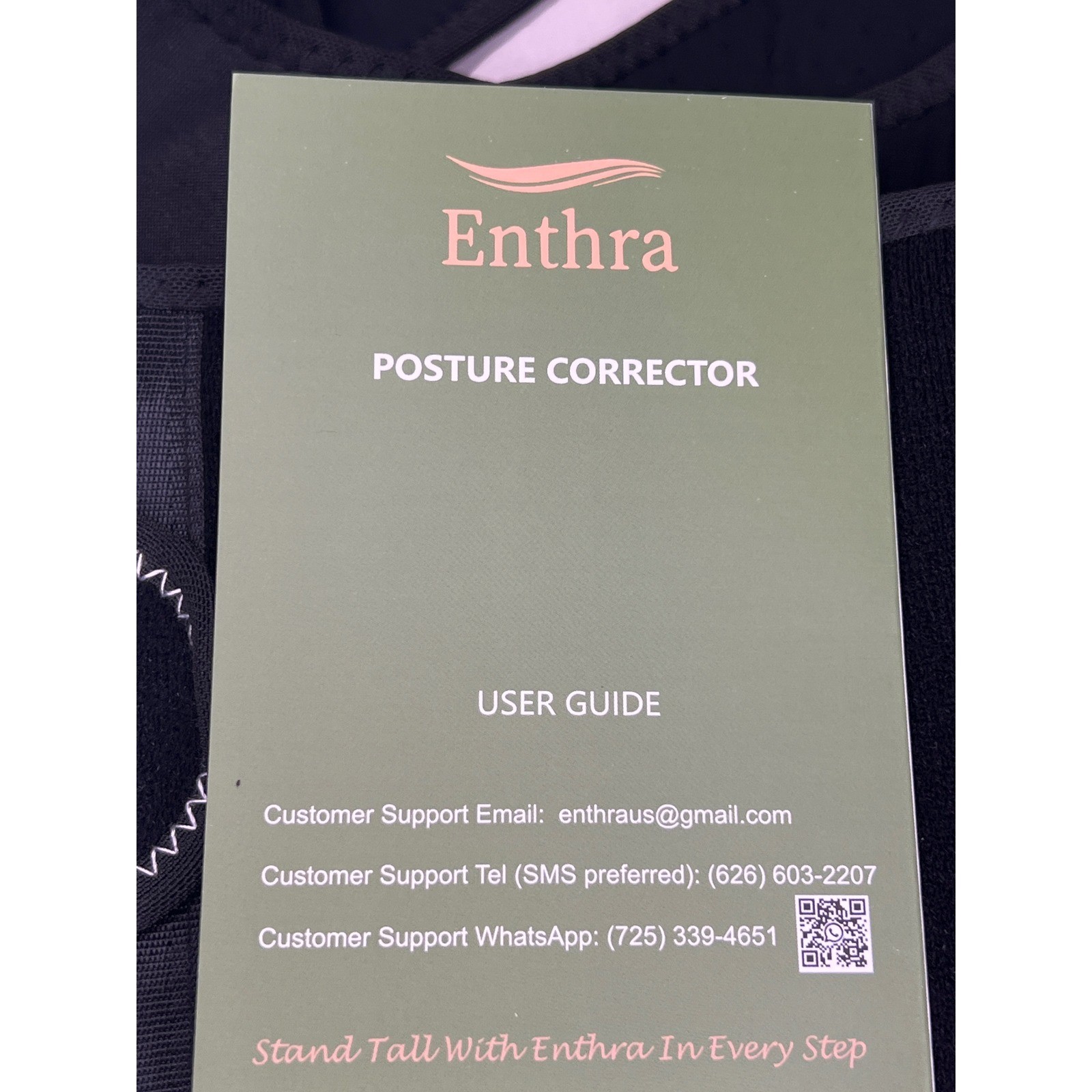 Enthra Posture Corrector Back Brace For Men Women Discreet Adjustable