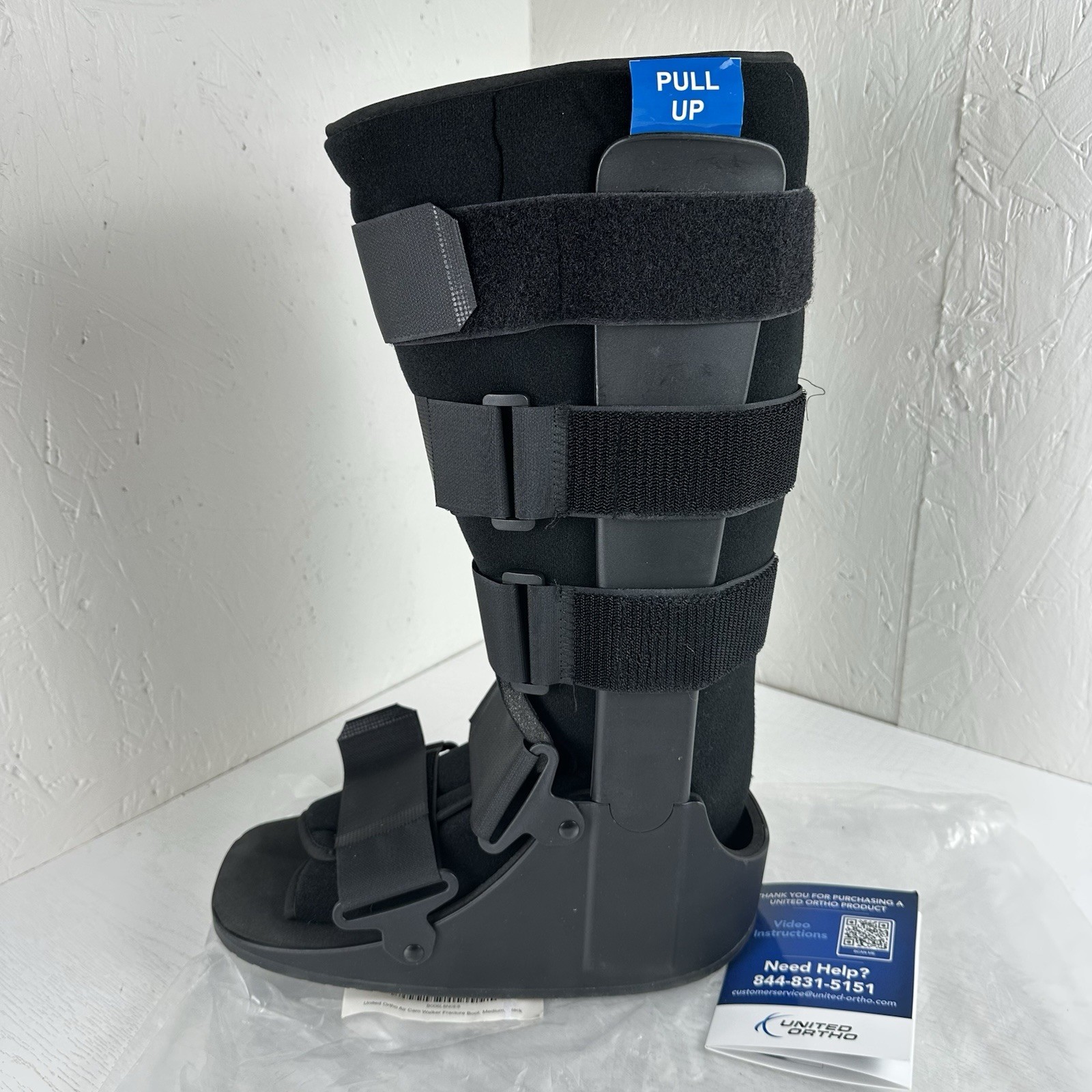 United Ortho Air Cam Walker Fracture Boot Medium Men’s 8-11 Women’s 9-12 Black