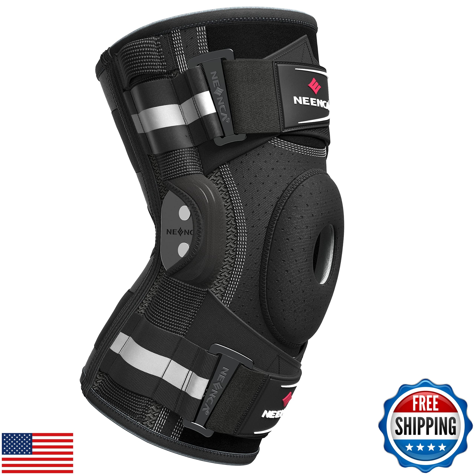 NEENCA Professional Knee Brace for Knee Pain, Hinged Knee Support with Patent