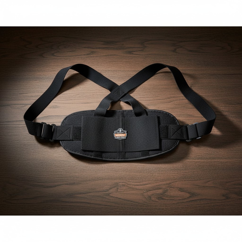 1650 Back Support Belt, 7.5″ Elastic, Adjustable, Removeable Straps, Large