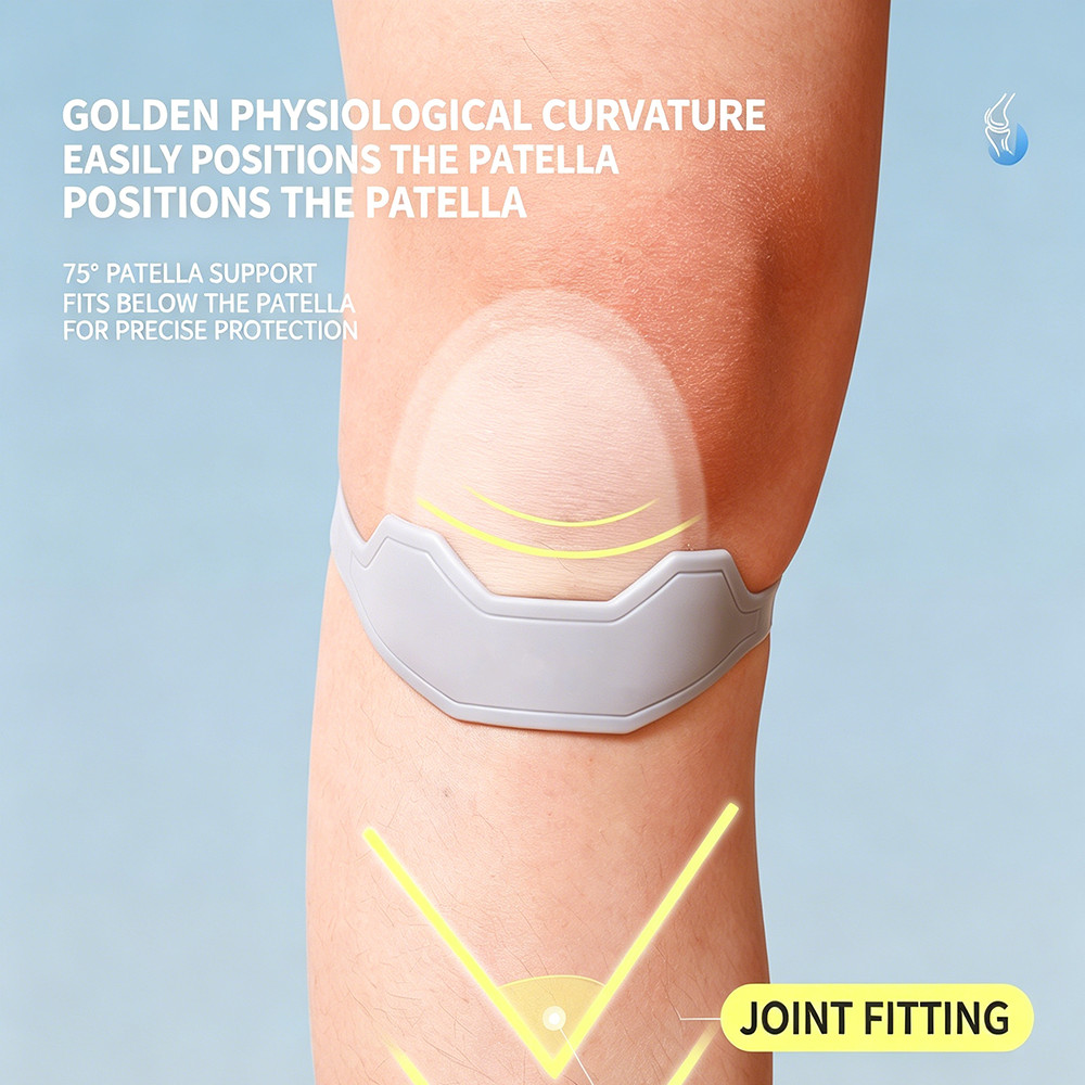 Space Saving Economical Easy to Install Sports Knee Patella Support Elastic Band