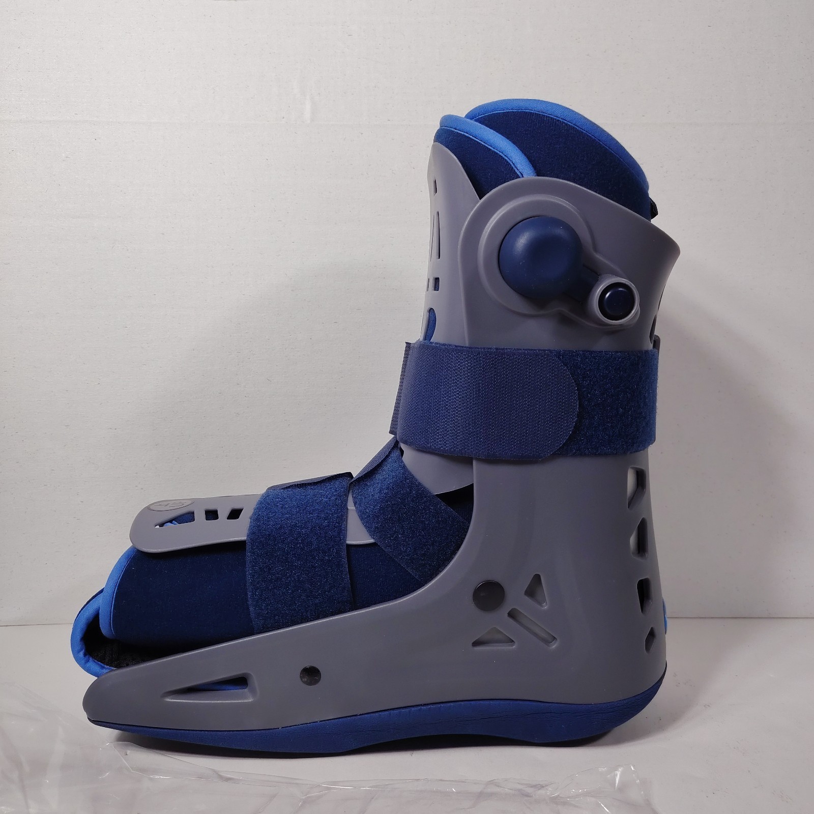 VELPEAU Orthopedic Walking Boot Large Tall Adjustable Gray Blue Unisex