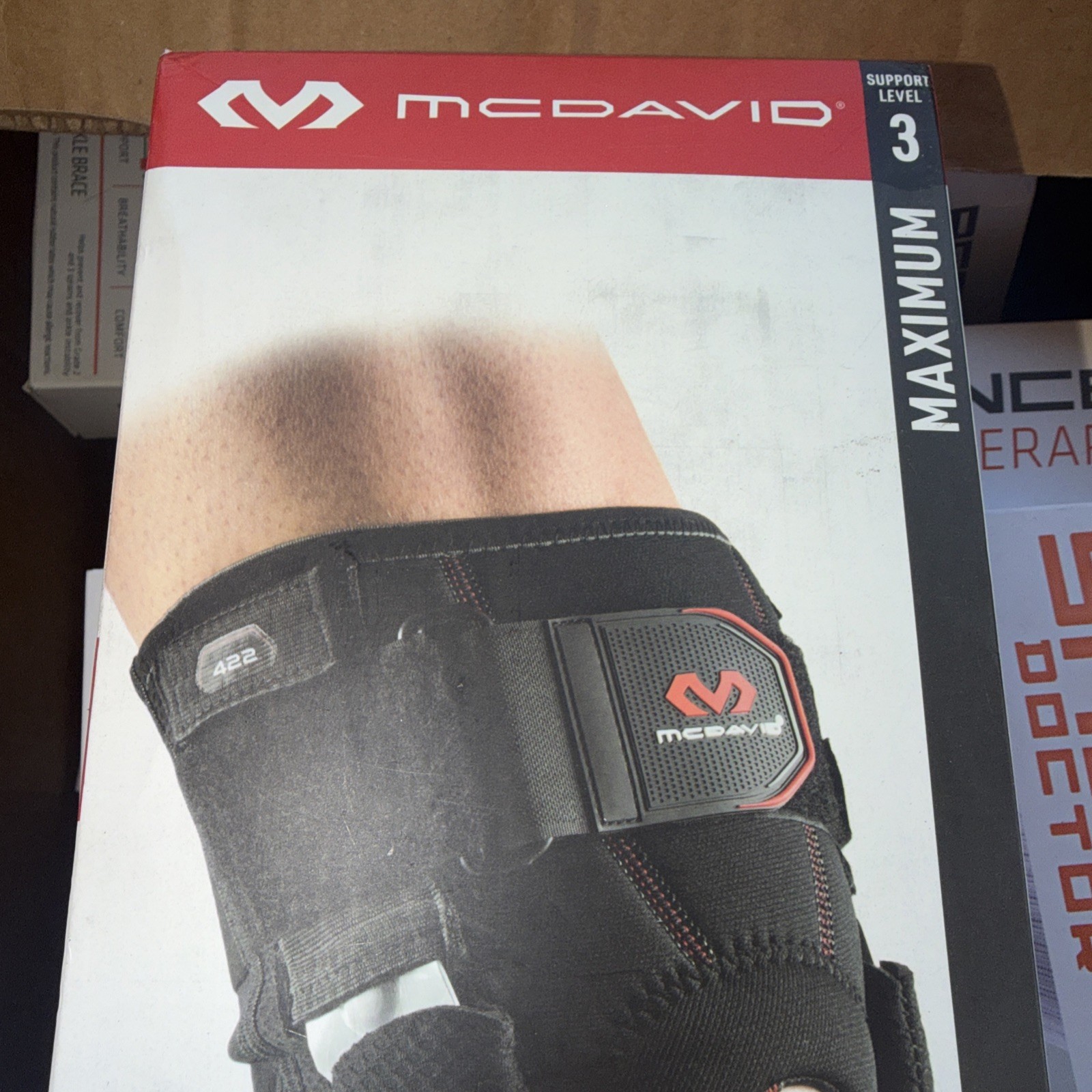 Mcdavid Level 3,Knee Brace w/dual disk hinges size large 15”-16”