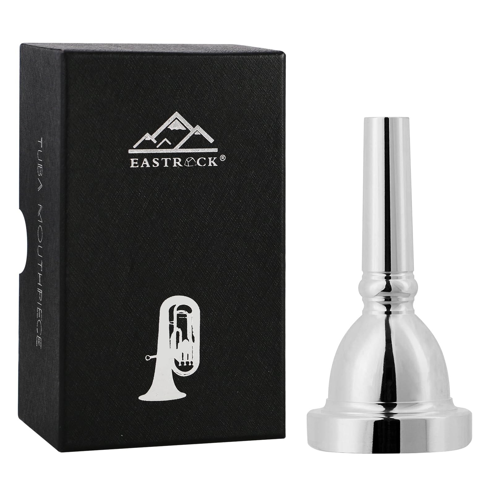 Standard Tuba Mouthpiece, Silver Plated Tuba Mouthpiece Size U, Tuba Player R…